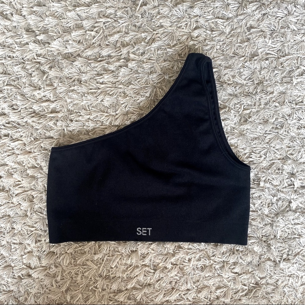 SCULPTFLEX® RIBBED ONE SHOULDER BRA